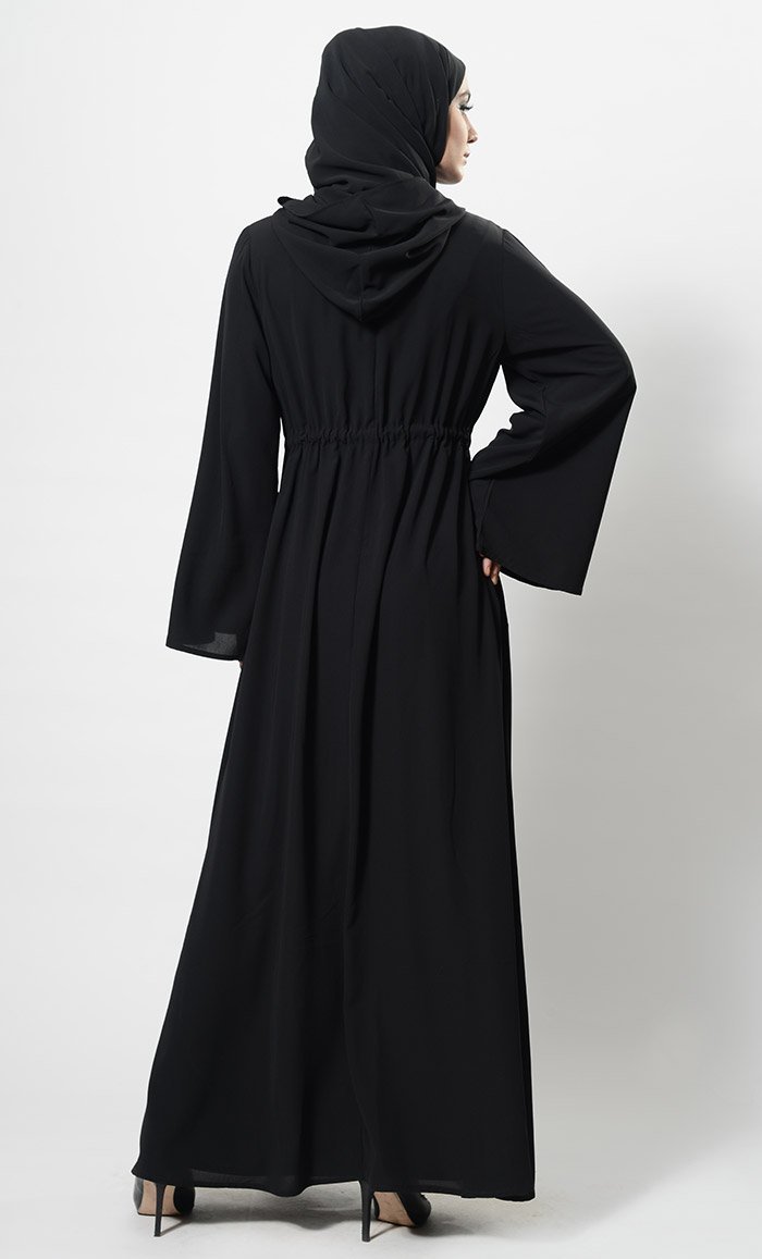 Eastessence presents Modern twist hooded abaya dress and hijab set ...