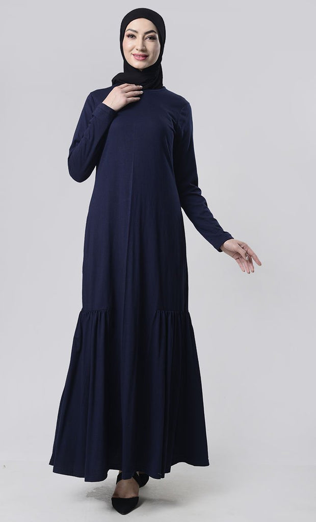 Simple Knit Abaya With Pockets – EastEssence.com