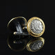 Alexander the Great Silver Coin & Gold Cufflinks