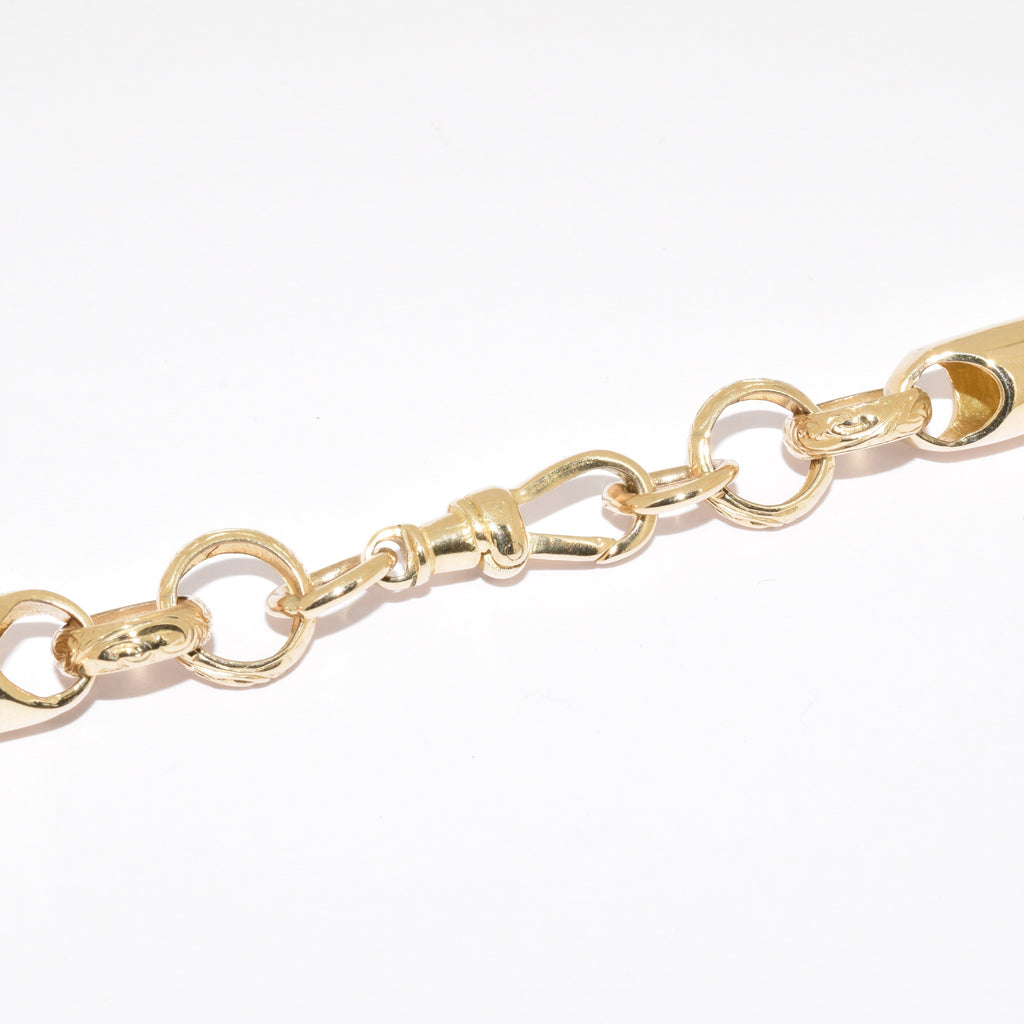 Handmade Plain Tube & Engraved Belcher Chain – Gary French Jewellery
