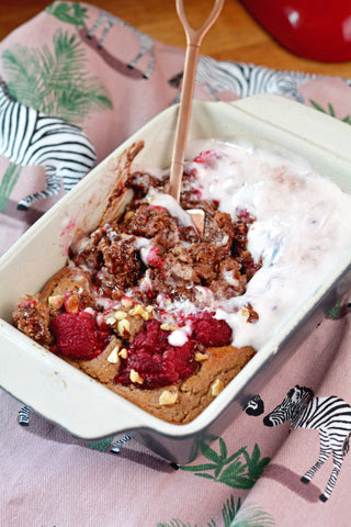 Cacao & Raspberry Baked Oats