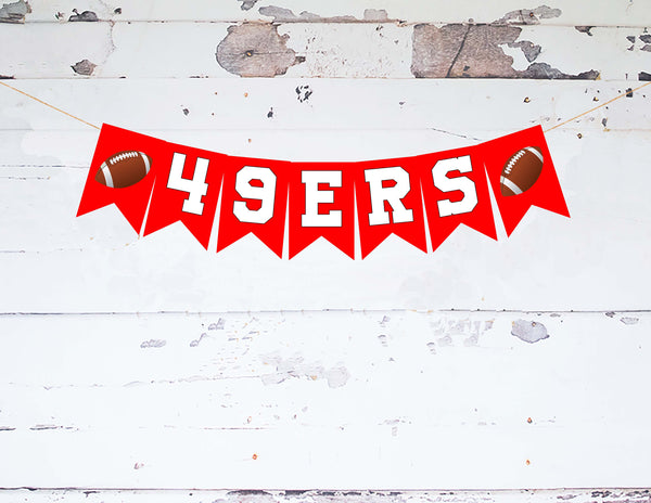 Go Giants | Giants Card Stock Banner | Football Party Decor