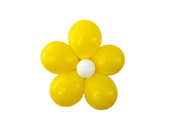 White and Yellow Flower Balloon Kit, Flower Backdrop, Floral Balloon Set  in 2023