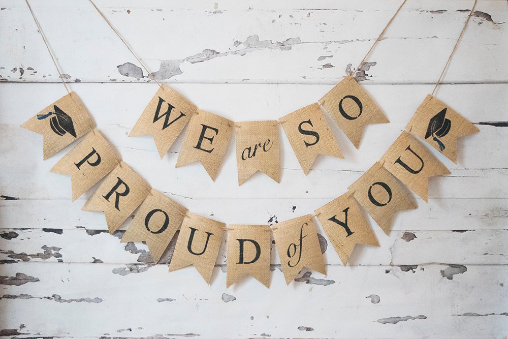 Graduation Decor We Are So Proud Of You Banner Swanky Party Box