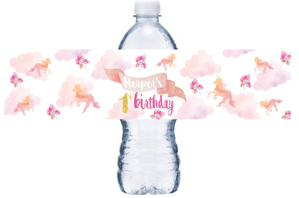 Unicorn Friends Water Bottle Labels – LabelDaddy