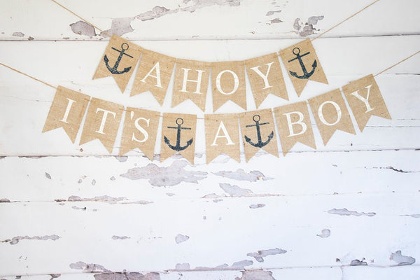 Welcome Home Banner Birth Announcement Nursery Banner Name Banner Baby On Board Banner Nautical Baby Shower Baby Shower Banner Welcome Baby Banner Nautical Banner Sign Garlands Decorative Banners Stationery Party Supplies