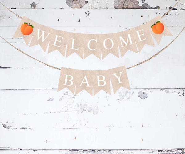 Baby Shower Decor, Personalized Welcome Baby Tutti Frutti Banner – Swanky  Party Box