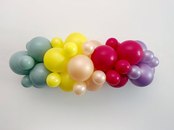 Pastel Muted Rainbow Balloon Garland – Swanky Party Box