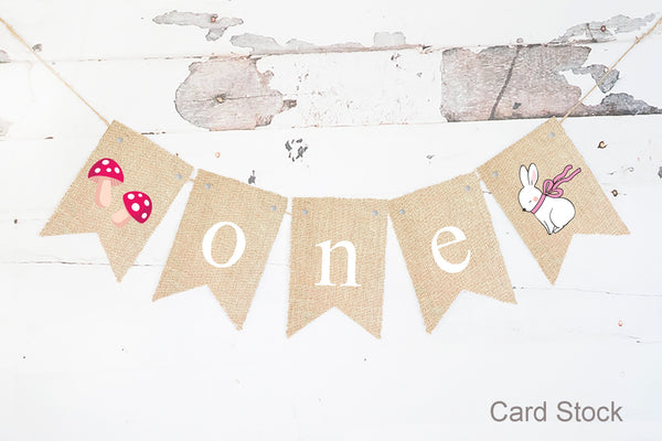 1st Birthday Party Decoration First Birthday Banner Rustic Happy