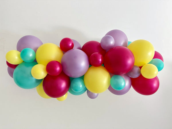 Orange, Yellow, Red, Blue, & Green Balloon Garland – Swanky Party Box