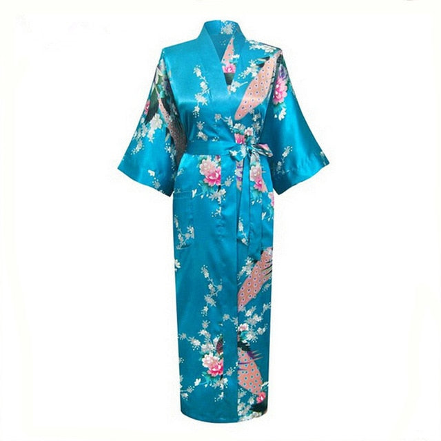 Loose Japanese Satin Woman's Sleepwear/Kimono