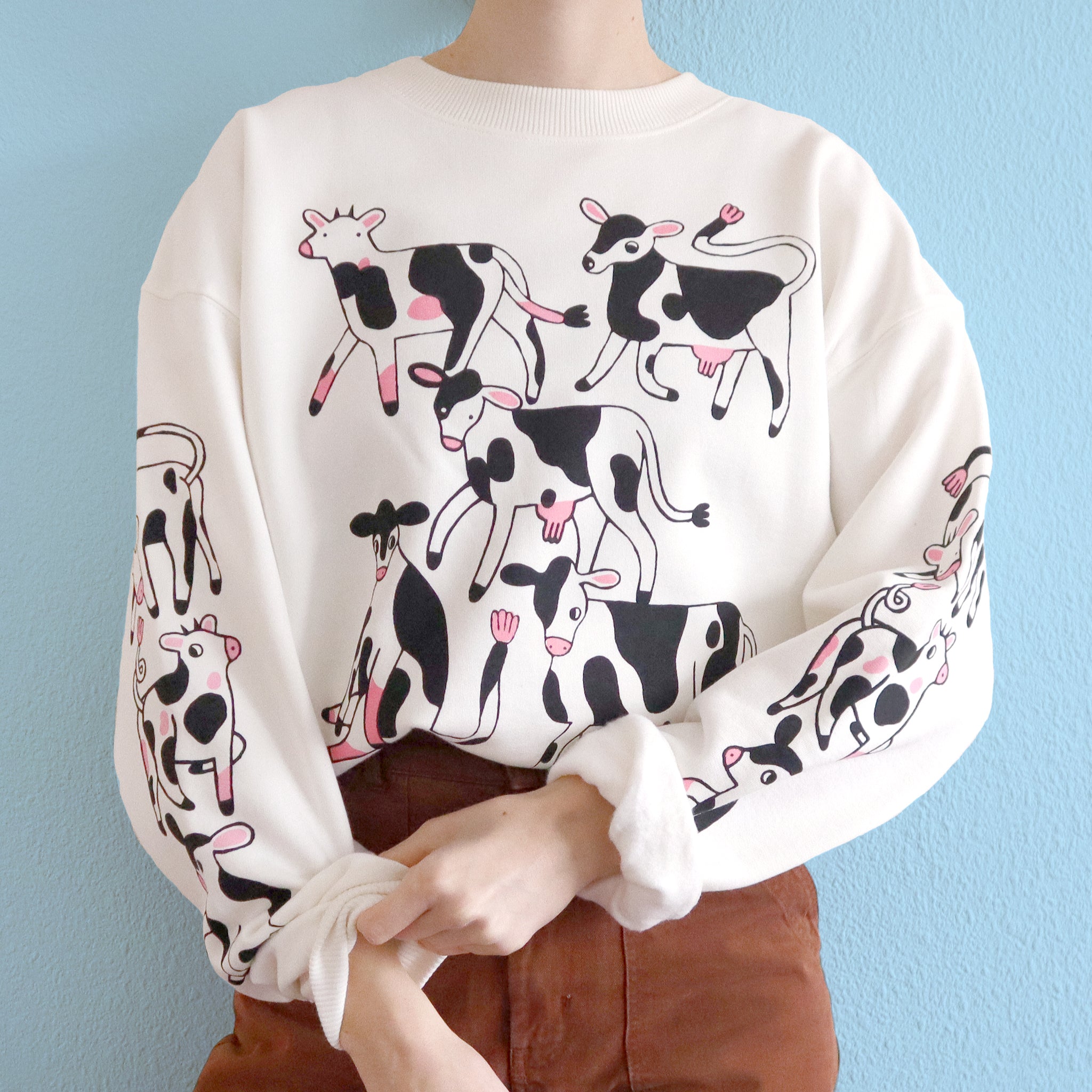 cow sweatshirt