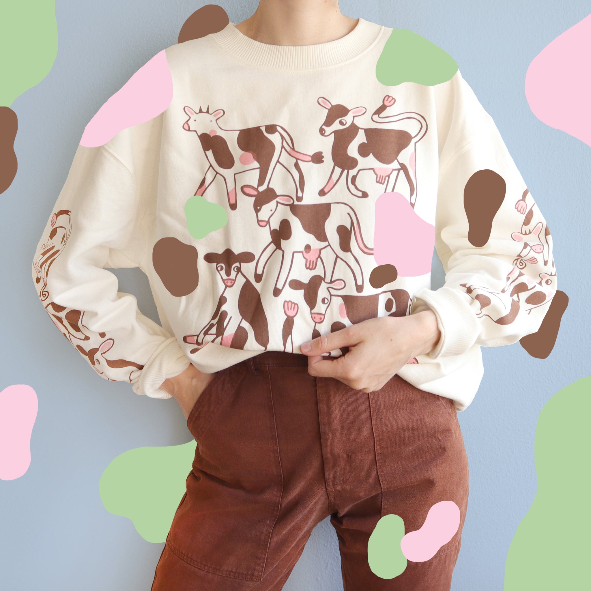 cow sweatshirt