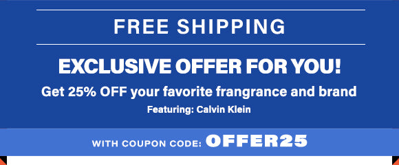 Get 25% off on All Your Favorite Calvin Klein Fragrances