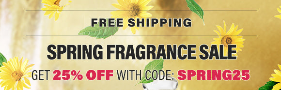 Get 25% off on all our perfumes and colognes with coupon code: SPRING25 - Spring Fragrance Sale