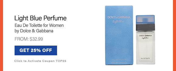 Light Blue Perfume for Women by Dolce Gabbana - From: $32.99 + Additional 25% off