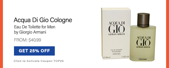 Acqua Di Gio Cologne for Men by Giorgio Armani - From: $40.99 + Additional 25% off