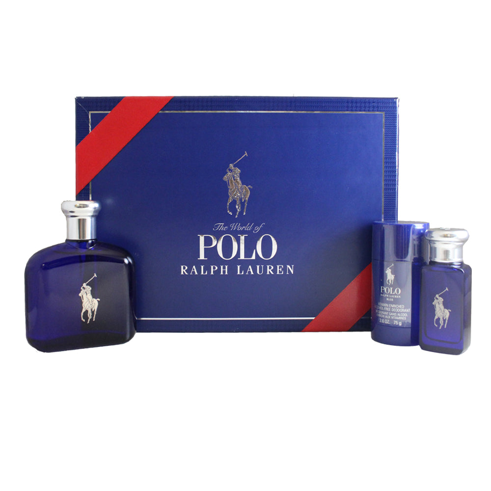 Polo Blue Cologne 3 Pc. Gift Set by RALPH LAUREN 