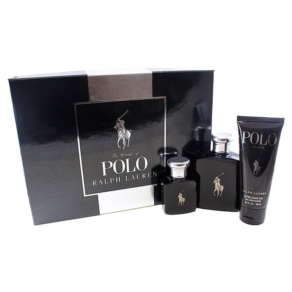 black polo cologne set