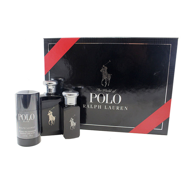 black polo cologne set
