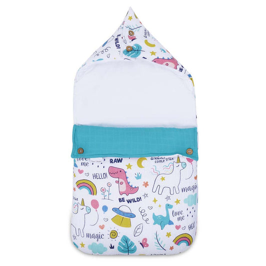 Butterfly Garden Muslin Carrier Nest / sleeping bag , 0-12 Months