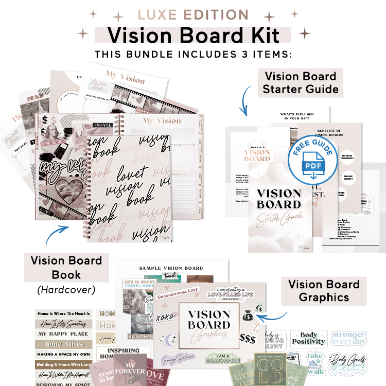 2024 Vision Board Kit Complete Ultimate Bundle Inspirational Dream