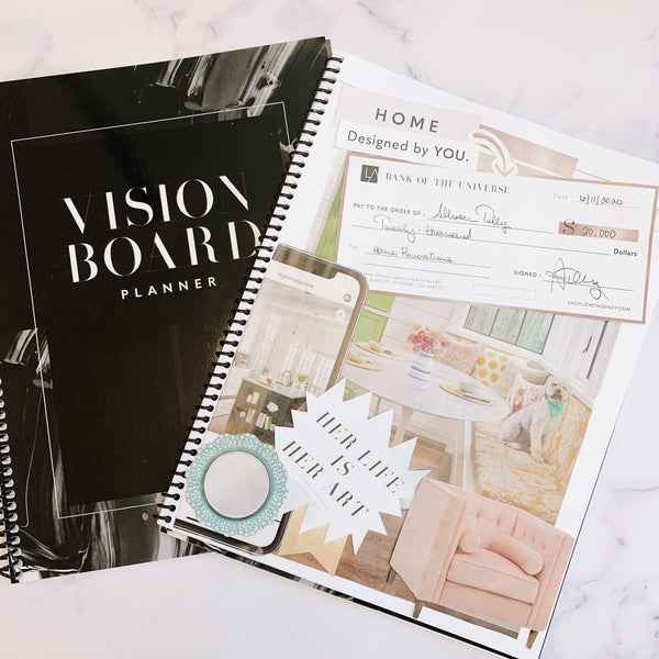 Vision Board Clip Art Book: Design Your Dream Life and Achieve Your Goals with Inspiring Pictures, Quotes, Words, Affirmations, and Much More for