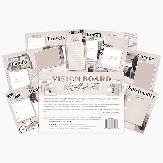 Vision Board: Vision Board Journal, Vision Board Planner, The Vision Board  Planner, Size 6X9, 120 Pages