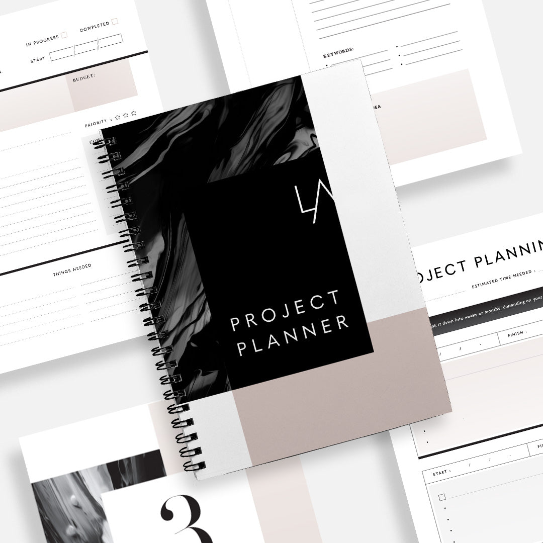 Project Planner Notebook Project Planning Journal Lovet Planners