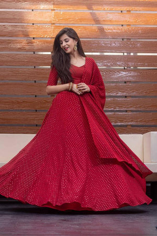 Red Lehenga