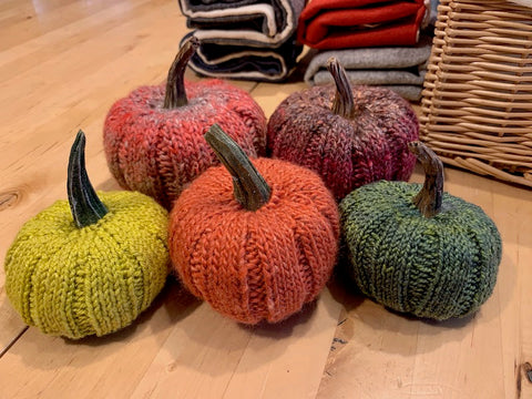 photo of Noro yarn pumpkins