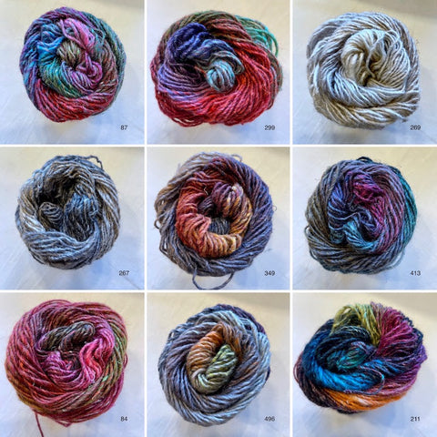 photo of Noro Silk yarn colors