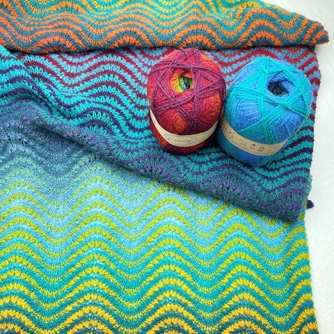 photo of knit shawl