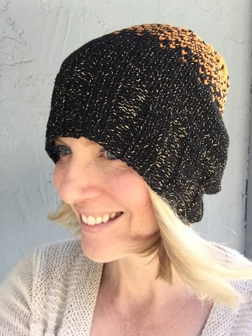 photo of speckled knitted hat
