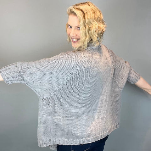 photo of shawl sweater