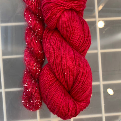 skein of red yarn