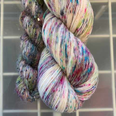 photo of skein of multicolored yarn