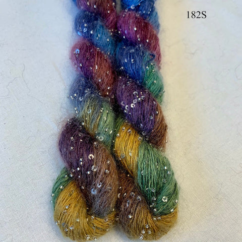 photo of multi-colored yarn skein