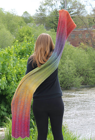 photo of person with knit shawl