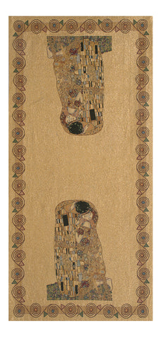 Il Bacio II Tapestry Table Runner by Gustav Klim