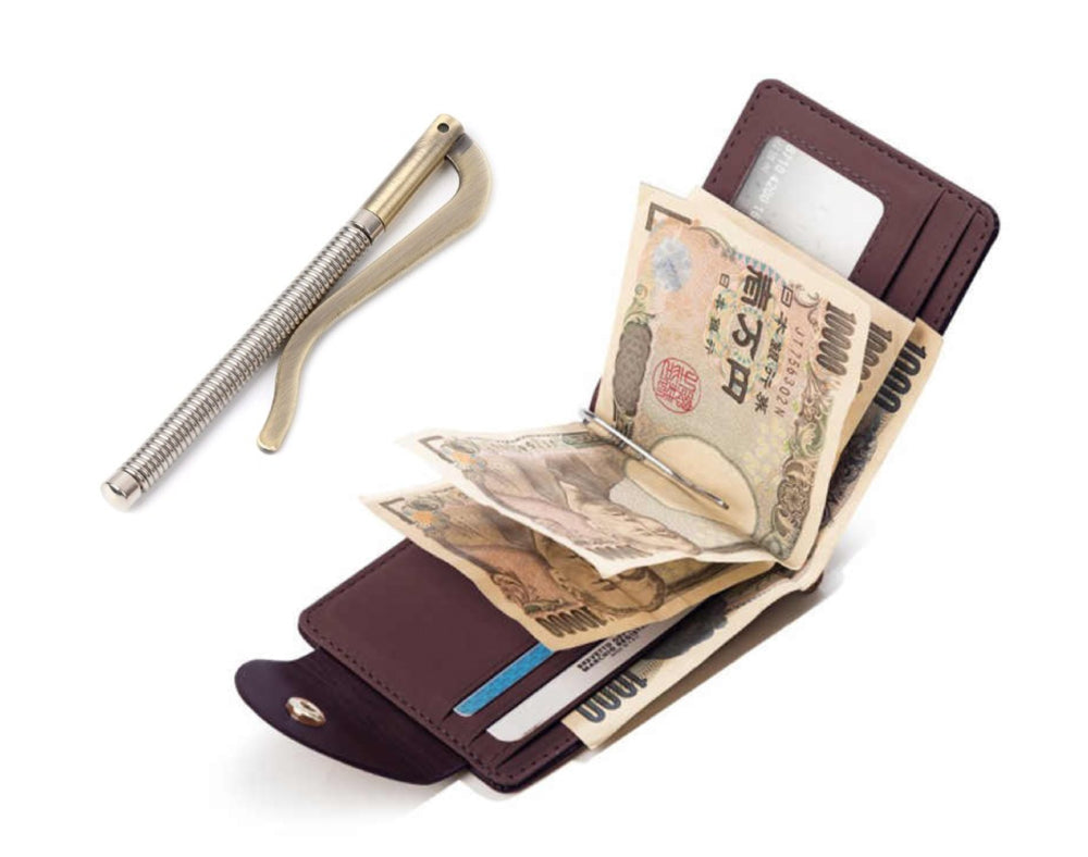 Safe Bi-Fold Wallet Money Clips for Cards