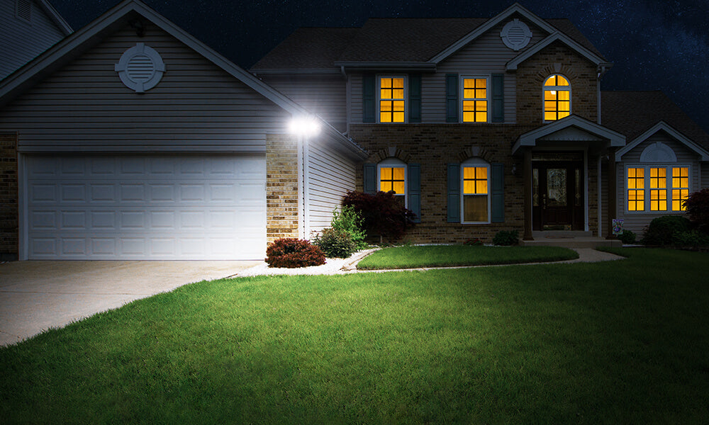 50W 3 Adjustable Heads LED Security Light Super Bright Exterior Wall Mount Light