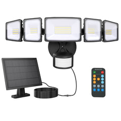 Onforu 5 Head LED Solar Motion Security Lights with Remote TY11