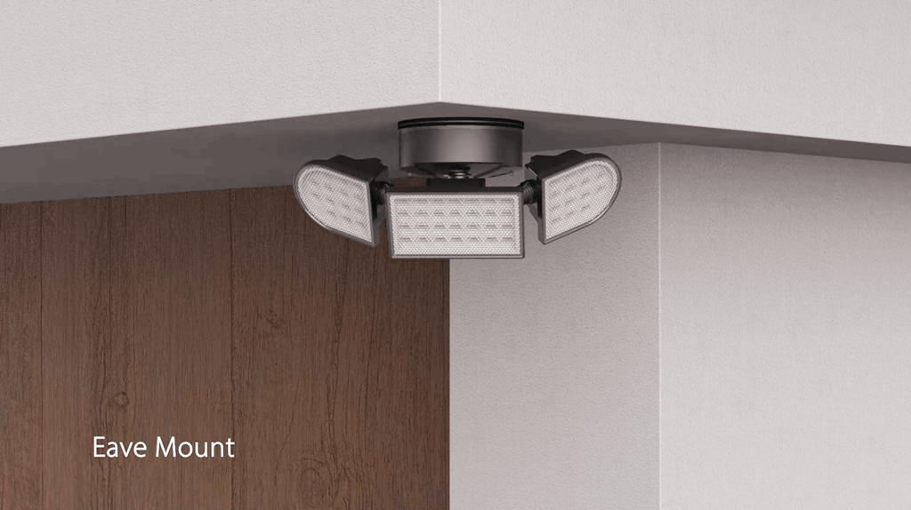 Switch Control Security Light Display_Eave Mount