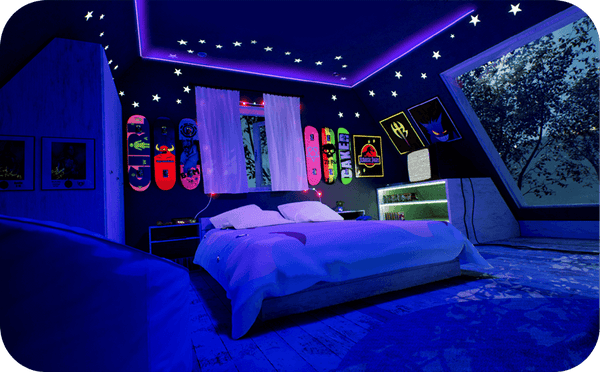 bedroom uv light