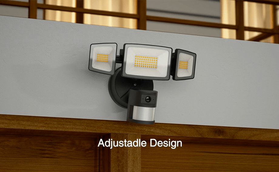 motion sensor security light with camera