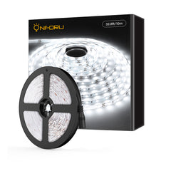 Onforu 32.8ft 6000K Daylight White LED Light Strip