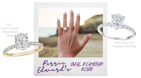 Perrie Edwards’ Oval Diamond Ring. Shop the look at IMFJ! 