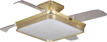 Square Gold and Square White ceiling fans