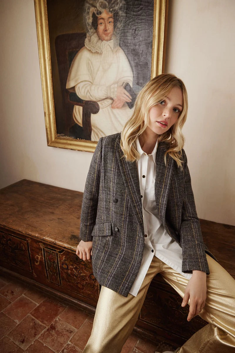 Molly Bracken Straight Check Blazer